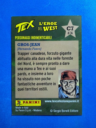 Figurine panini tex - figurine, l'eroe