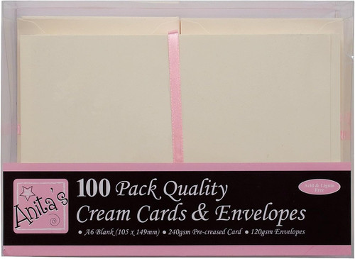 Anita plain blank - plain,, cards