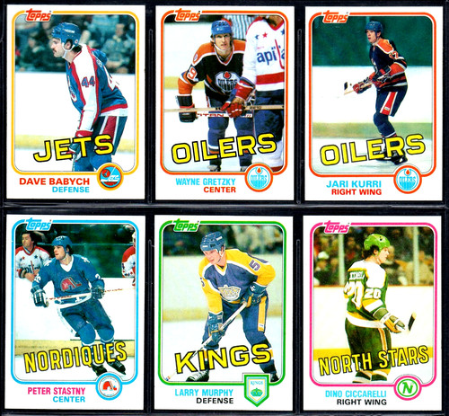 1981 topps hockey west set - hockey,
