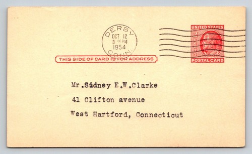 1954 derby cartolina - 1954, ct